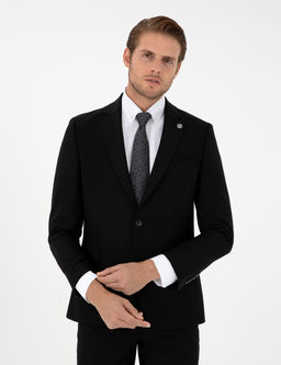 Siyah Extra Slim Fit Tak_m Elbise