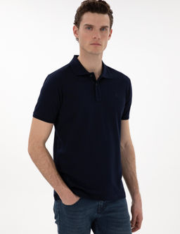 Lacivert Slim Fit K_vr_lmaz Polo Yaka Basic Ti__rt - Pierre cardin фото 3