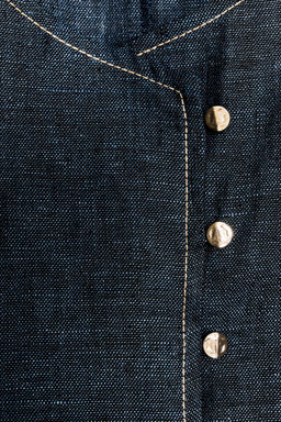 DOUBLE-BREASTED LINEN WAISTCOAT - Zara фото 26