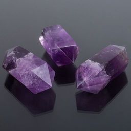 Кристалл двухконечный из Аметиста