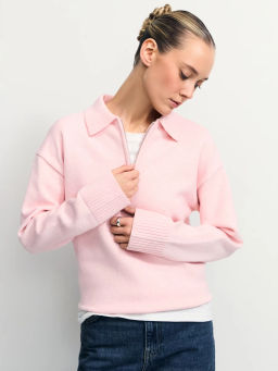 Джемпер поло с молнией / Zarina