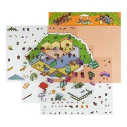 Наклейки-румбокс д/создания миниатюрных сцен, 264х211 мм, арт. 73256 / 100 РЫНОК (комплектность: нак