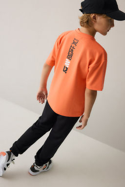 Oversize Modal S_rt Bask_l_ Ti__rt Erkek _ocuk - Defacto фото 2