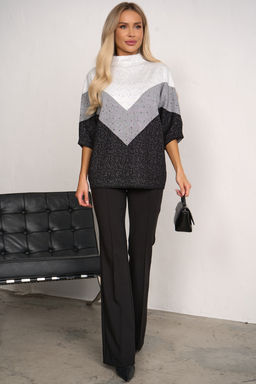 Джемпер (черный/серый) Б11-259/2 - Николь фото 3