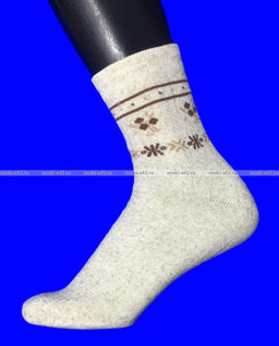 Цена за 10 пар. Василина носки женские внутри махра лен