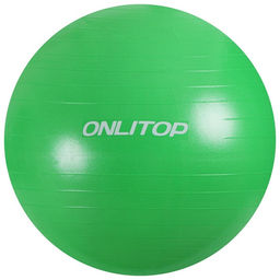 Фитбол ONLYTOP, d=85 см, 1400 г, антивзрыв, зелёный