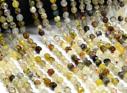 Бусины из агата тонированного шарик гр.7мм цв.ассорти светлое, 39см, 50 бусин Радуга камня