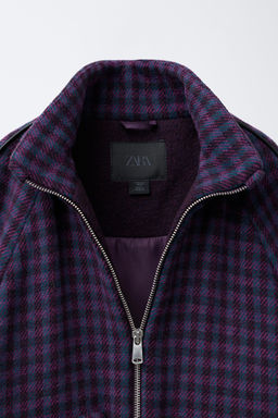 GINGHAM CHECK JACKET - Zara фото 6