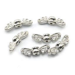 Бусина, цв.стальной , 4*14мм (упаковка 30шт)