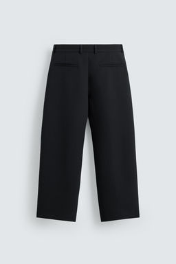 RELAXED FIT PLEATED TROUSERS