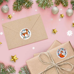 Наклейки в рулоне Зверята, 500 шт, 3,8 х 3,8 см - Simaland фото 2