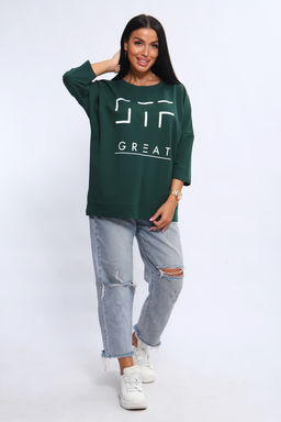 Свитшот 375702 оверсайз трикотажный