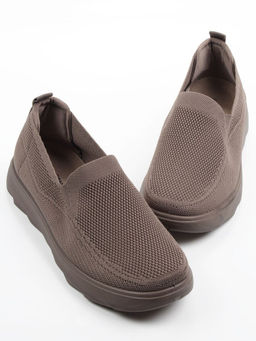 05-TEX-D03-09 DK. BEIGE Полуботинки спортивные летние мужские (текстиль) - Фабричный китай фото 12