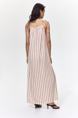 Vestido efecto arrugado con tirantes de lazo - H&m фото 8