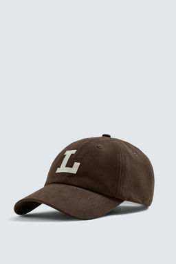 CAP WITH LETTER PATCH