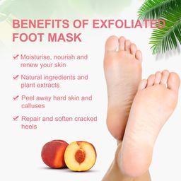 Отшелушивающая маска-носки для педикюра с экстрактом персика - Elaimei фото 2