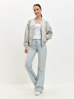 Бомбер из замши OD-868-1 серый OD-868-1 - Tantino фото 2