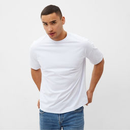 Футболка мужская MINAKU: Exclusive print, цвет белый, размер 48