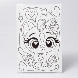 Картина по номерам Кошечка с бантиком, 20 30 см - Школа талантов фото 5