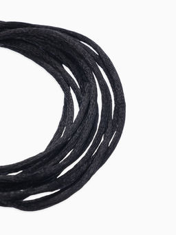 Цена за 3 шт. Шнурок для крестика, набор 3 шт. длина 100 см, диаметр 1.5 мм, нейлоновый гайтан, черный