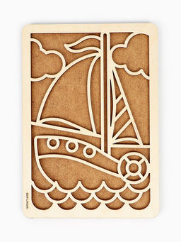 Картина пластилином «Кораблик», набор для творчества