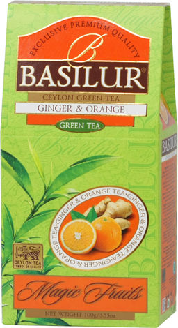 BASILUR. Волшебные фрукты. Имбирь и апельсин 100 гр. карт.упаковка