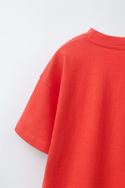 CAMISETA ESTAMPADO OLAS / Rojo - Zara фото 4