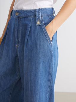 Wideleg Kad?n Jean Pantolon