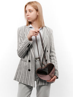 LACCOMA сумка НИ836-бронзовый натуральная кожа хлопок  фото 8