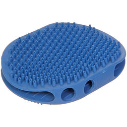 Цена за 2 шт. Щётка двухсторонняя силиконовая для вычесывания "ЛАПУСИКИ", коллекция БРО, цвет голубой, 11.5*15 (блистер)