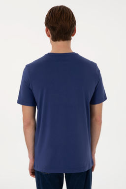 Erkek Regular Fit Bisiklet Yaka A__k Lacivert Basic Ti__rt Sepette S_rpriz _ndirim - U.s. polo assn фото 5