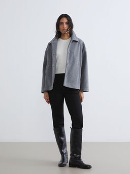 Пальто Oversize женское с отложным воротником