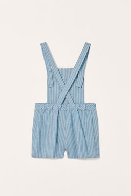 STRIPED SHORT DUNGAREES LIMITED EDITION - Zara фото 6