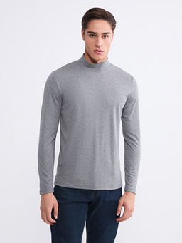 Dik Yaka Erkek Sweatshirt