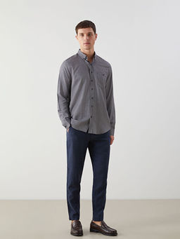 Regular Fit Uzun Kollu Ekose Erkek G?mlek