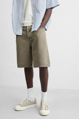 STRAIGHT-LEG DENIM BERMUDA SHORTS - Zara фото 36