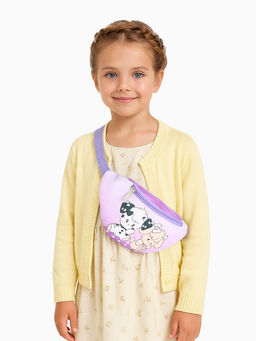 Сумка поясная «Друзья» для девочки, на молнии, сиреневая