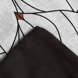 Постельное бельё Этель евро Black leaves 200х215 см, 220х240 см, 70х70 см -2 шт, поплин, 125 г/м2 фото 4