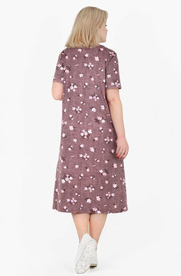 Платье Альбина Х-480 (48-62) кулирка. Цвет в ассортименте - Лотос фото 2
