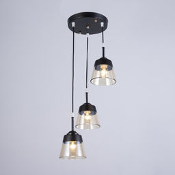 Светильник «Берн» 3хЕ27 40 Вт черный 30×30×16-116 см