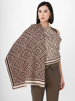 в составе ШЕРСТЬ и КАШЕМИР Большой, мягкий, теплый однотонный двусторонний палантин. - Tantino фото 7