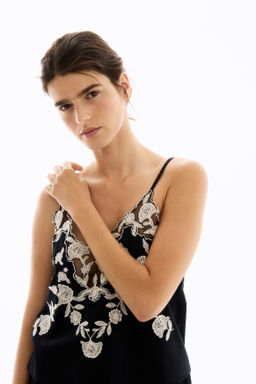 Pijama de algod?n con detalles bordados - H&m фото 6