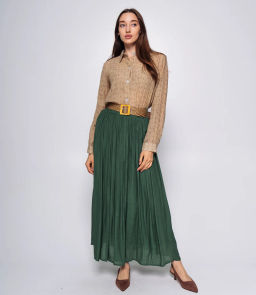 Юбка #КТ1251, зелёный