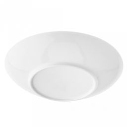 "Русь" Тарелка глубокая фарфоровая д200мм h37мм, 500мл, белый, рельефный декор (Китай)