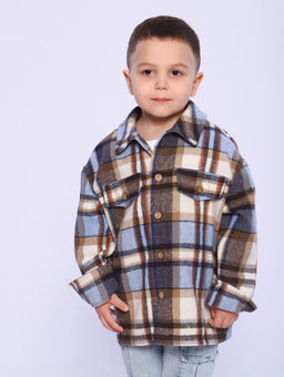 РБ012 Рубашка Бавария (голубой; коричневый) - Милаша фото 16