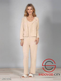 Пижама тройка из хлопка