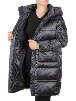 9106 BLACK Пальто зимнее женское FLOWEROVE (200 гр. холлофайбера) - Fashion фото 9