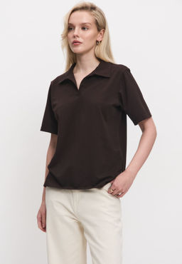 Футболка-поло женская 25234-492 мокко - Avese фото 121