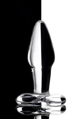 Анальная втулка Sexus Glass, стекло, прозрачная, 10,5 см, 3,5 см  фото 8