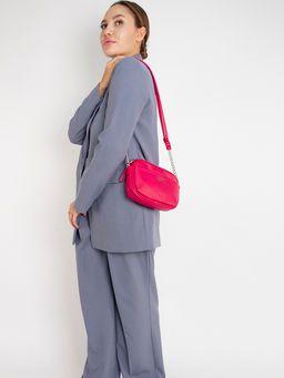 LACCOMA сумка Джулия-24-L815-маджента эко кожа хлопок  фото 7